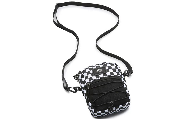 

Vans Полиэстеровая сумка через плечо, унисекс черно-белая Crossbody Bag, Black White