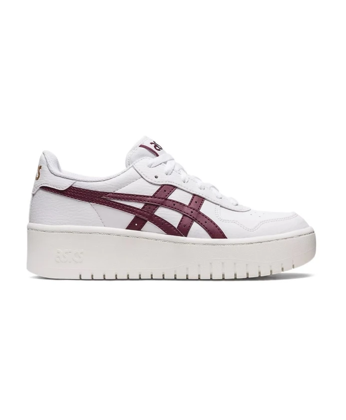 

Кроссовки из синтетической кожи с межподошвой на платформе Asics, белый