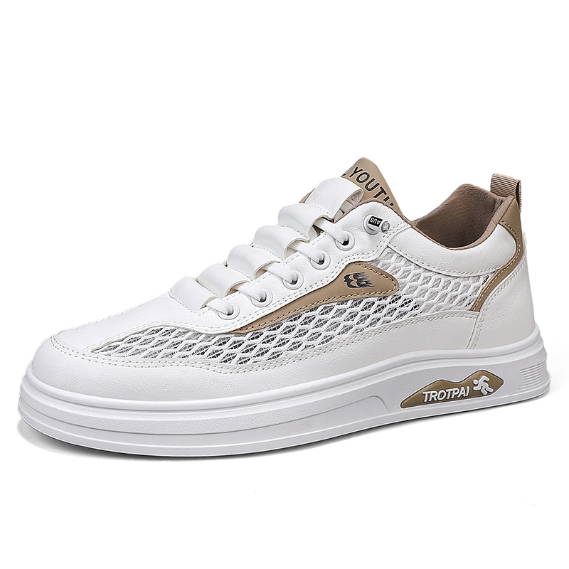 

King Jinmai Мужские лоу-топ скейтборд кроссовки белый хаки, цвет White Khaki
