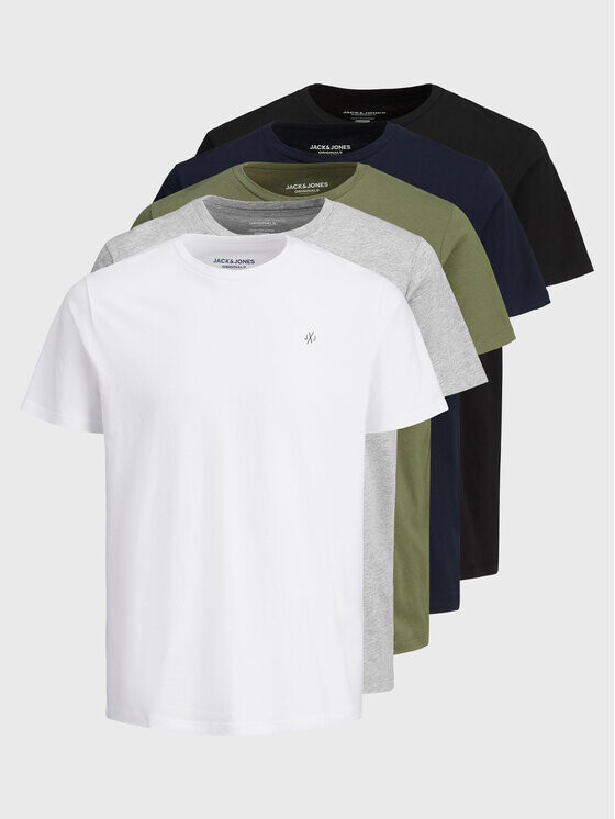 

Набор из 5 футболок стандартного кроя Jack&Jones, мультиколор