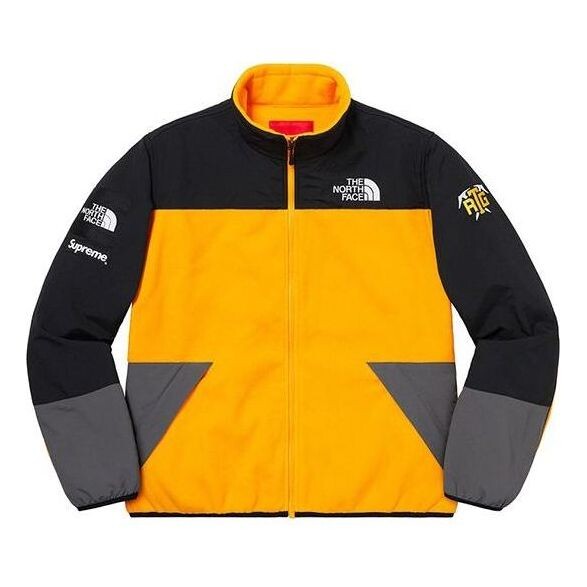

Куртка x the north face rtg fleece jacket 'yellow black' Supreme, желтый