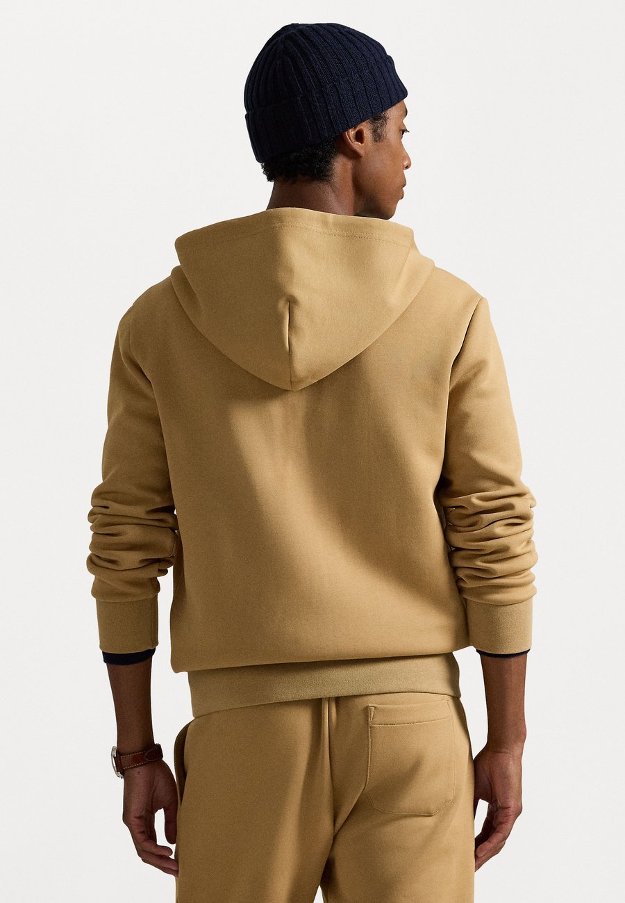 Толстовка Polo Ralph Lauren Double-Knit Full-Zip, бежевый — фото 4