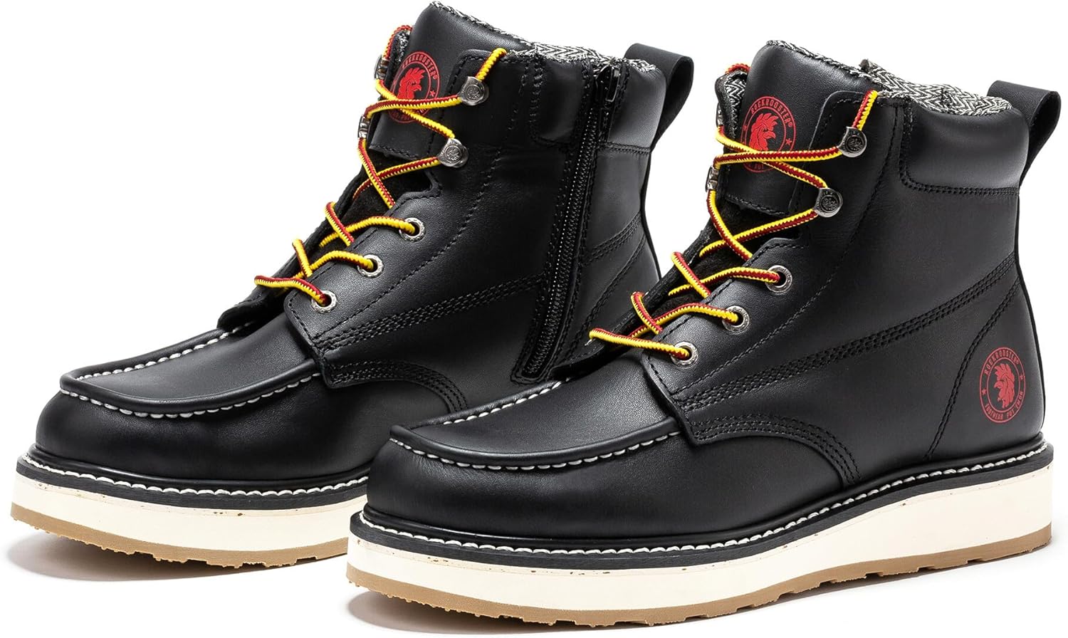 

Мужские ботинки ROCKROOSTER Magnolia 6 с боковой молнией на танкетке, легкие мягкие мотоциклетные ботинки с носком мокасин SAP309-Коричневый, SAP309BK-Черный, SAP310-Черный