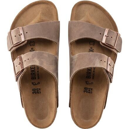 Кожаные сандалии Arizona женские Birkenstock, цвет Tobacco Oiled Leather — фото 4