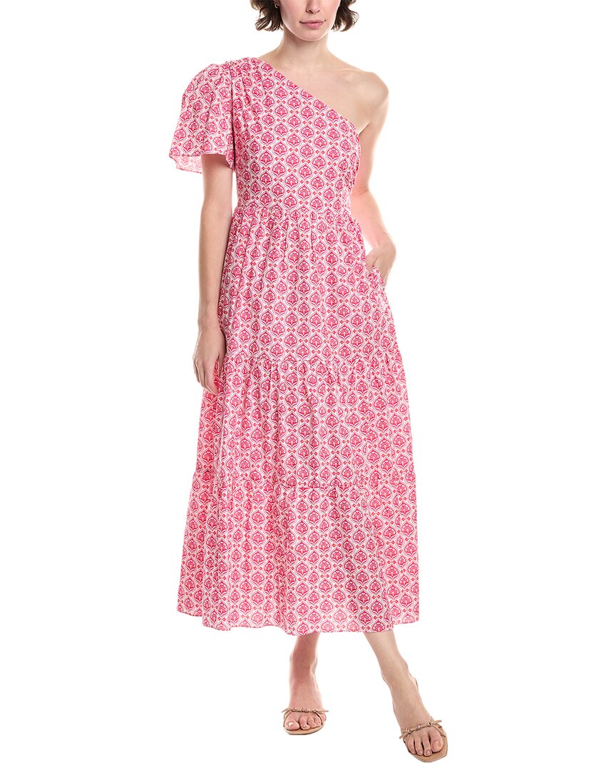 

Бесконечная роза платье макси на одно плечо Endless rose, розовый