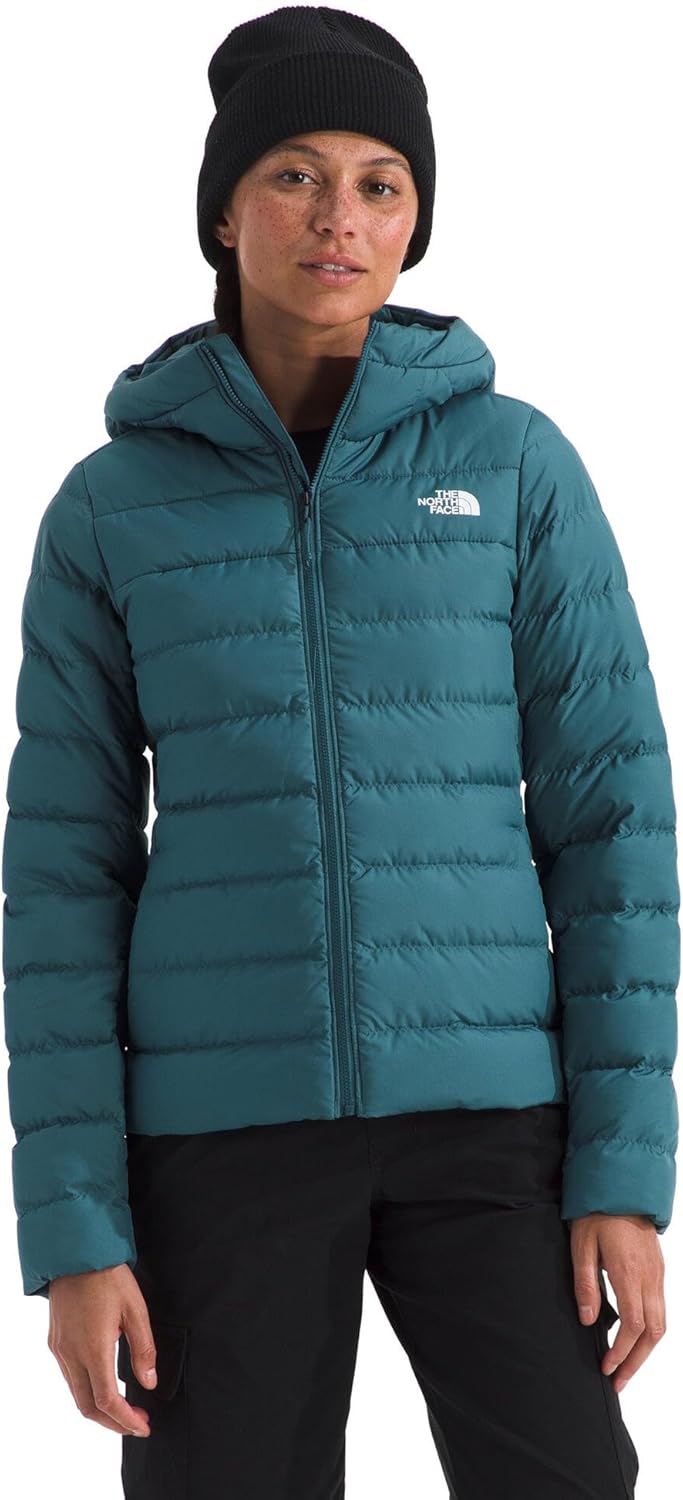 

THE NORTH FACE Женская утепленная куртка Aconcagua 3 с капюшоном, защита от ветра и влаги, регулируемый трехсекционный капюшон со шнурком, Space