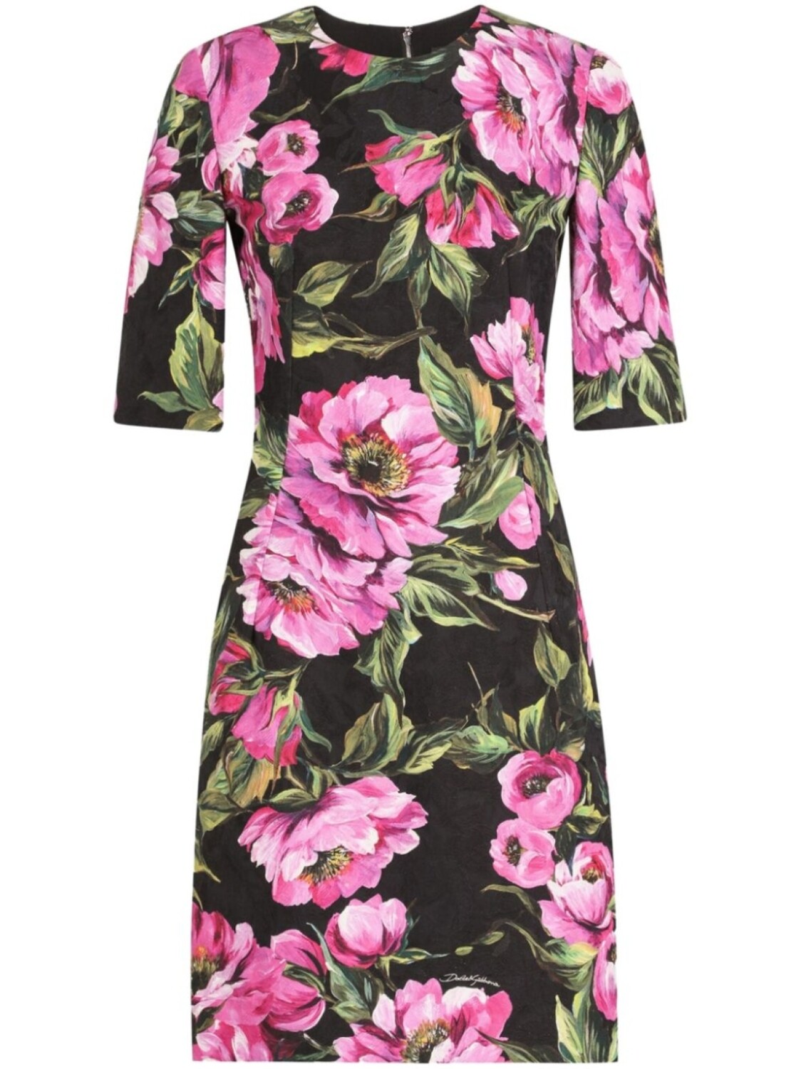 

Dolce & Gabbana платье мини с цветочным принтом, черный