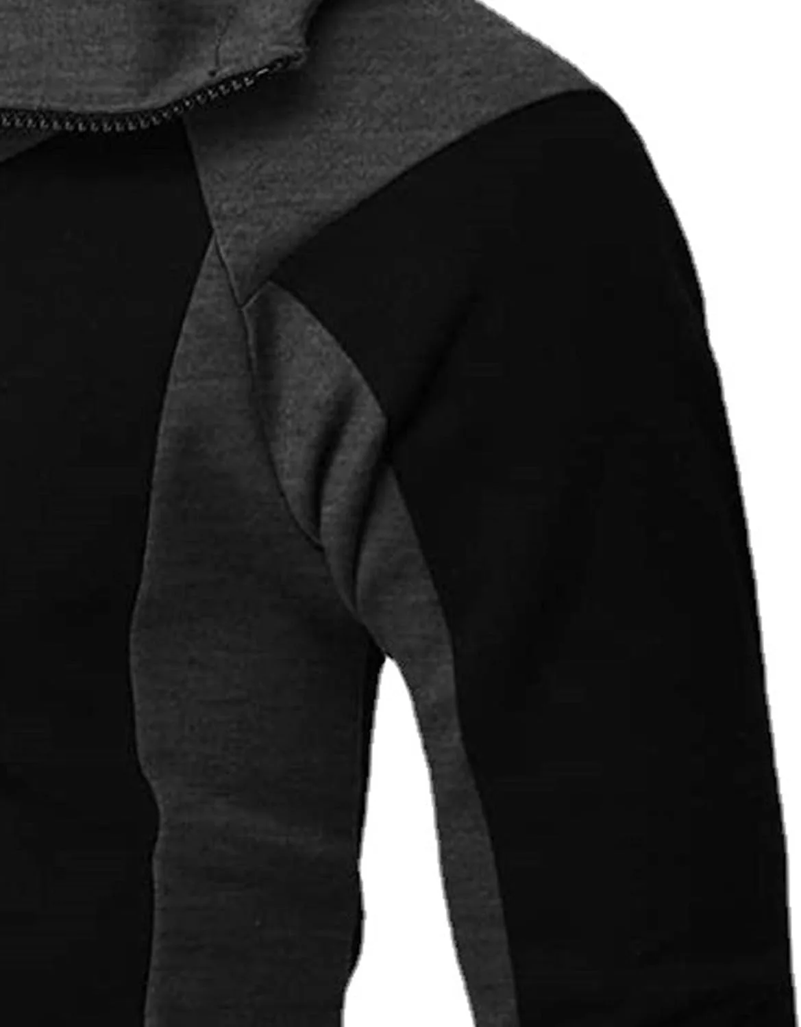 Мужская худи с контрастными вставками, Heavyweight, Full Zip, Slim Fit — фото 4