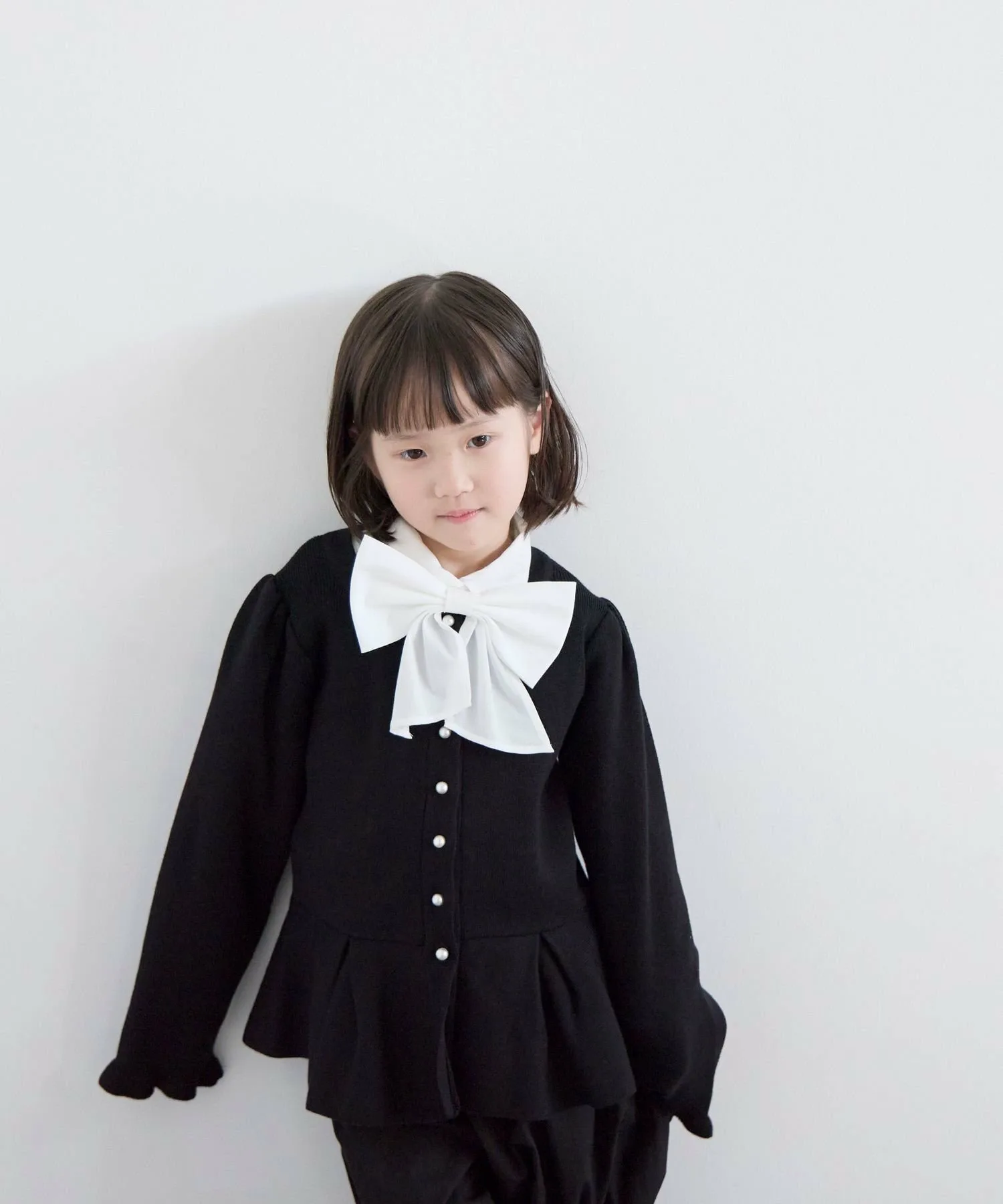 Вязаный кардиган с баской Lowrys Farm, Black (09)
