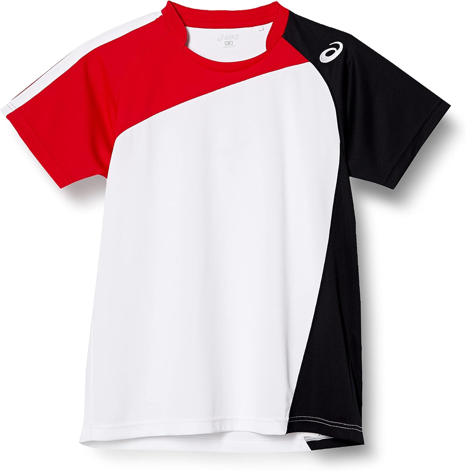 

Мужская волейбольная футболка ASICS с коротким рукавом, модель XW1321, белый/красный