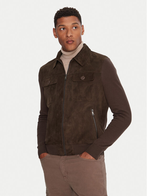 

Кожаная куртка regular fit MSRayan 531624 60700 Milestone, коричневый