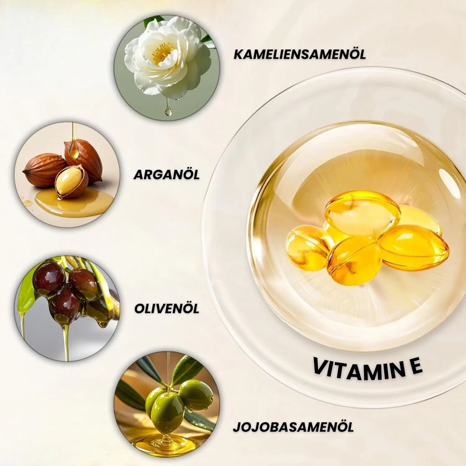 Масло с витамином Е и жожоба Pure & Natural для кожи, волос и ногтей Altherona — фото 3