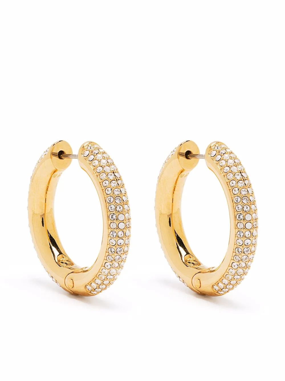 

Серьги-кольца Dextera Swarovski, белый
