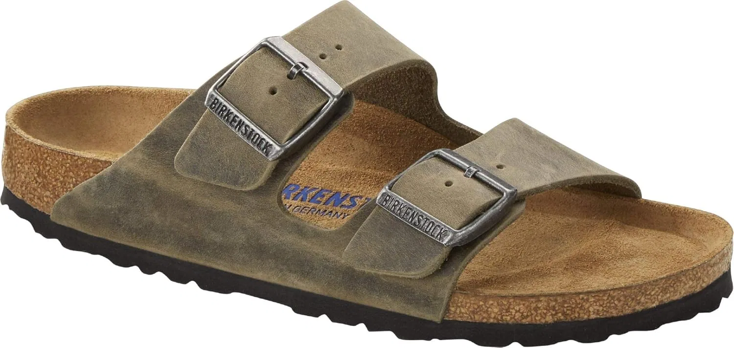 Сандалии женские с мягкой стелькой, Birkenstock, Washed Khaki