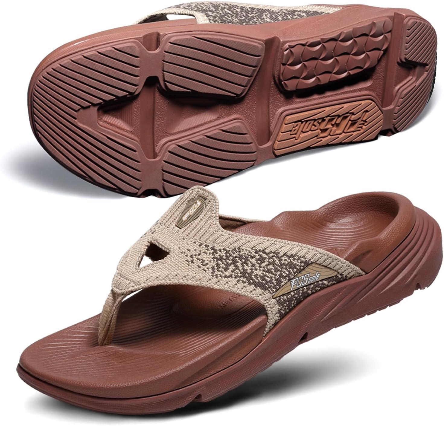 

Сандалии PCSsole для подошвенного фасциита у мужчин - шлепанцы с высокой поддержкой свода стопы, с комфортной подушкой и резиновой подошвой - ортопедические сандалии для восстановления при боли в стопе, плоскостопии, боли в своде стопы и пятке,...