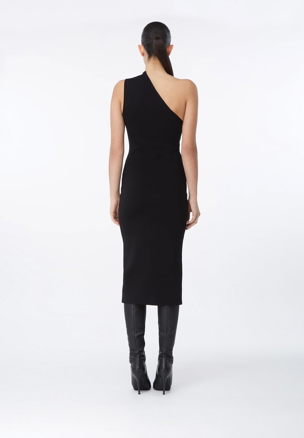 

Трикотажное платье Arriba One Shoulder GAUGE81, черное