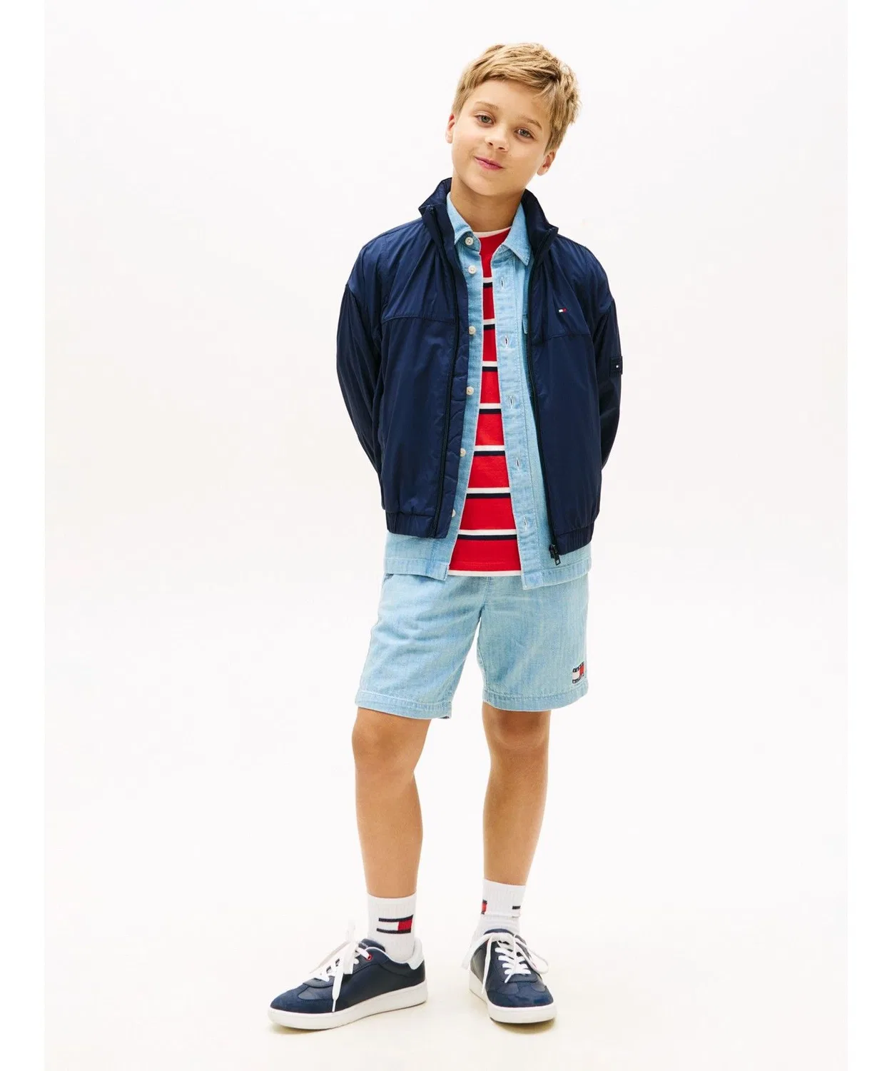Ветровка детская Tommy Hilfiger KIDS нейлоновая мультиколор — фото 4