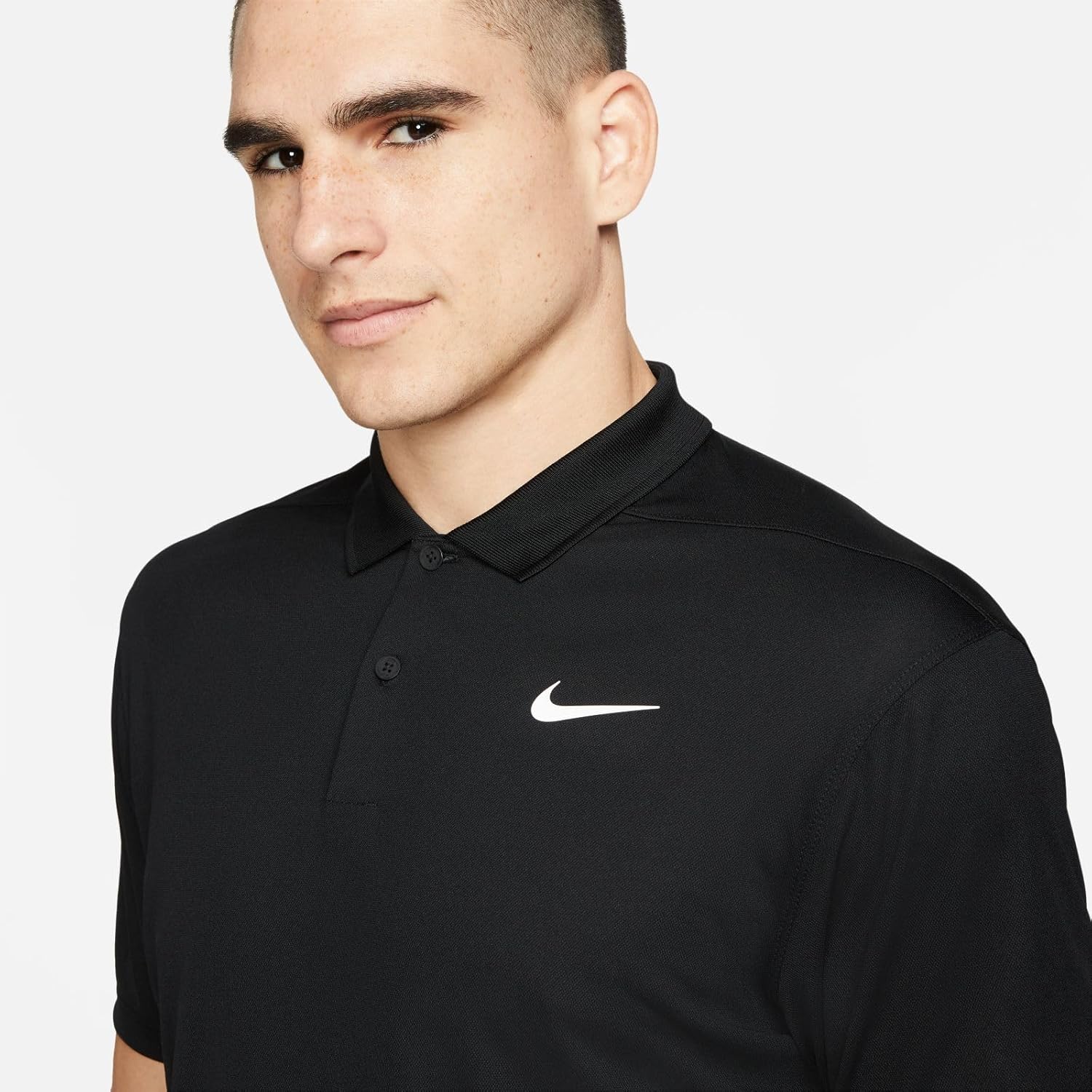 Теннисное поло Nike Court Dri-fit для мужчин, Black/White — фото 3