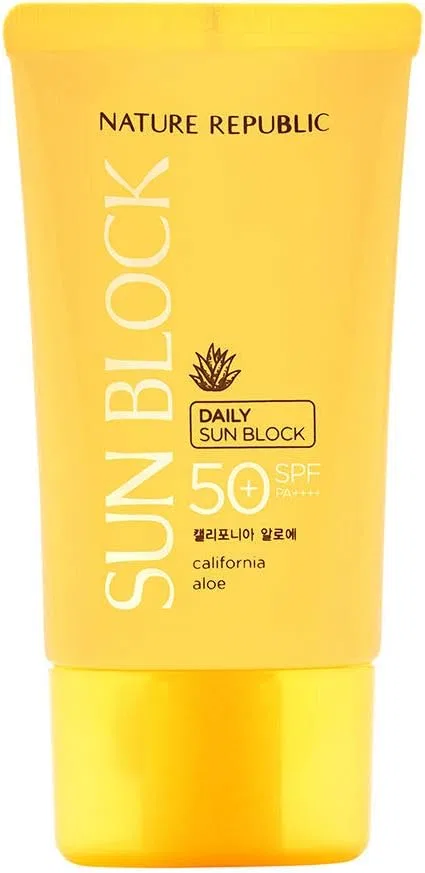 Солнцезащитный гель для лица Nature Republic с алоэ вера SPF50+ PA+++, 57 мл