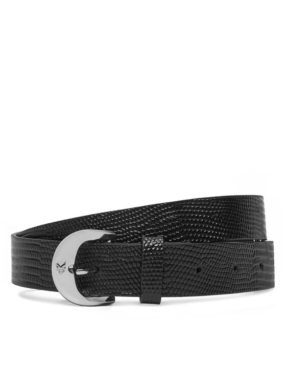 

Женский ремень Classic Buckle Lizard Emboss 25Mm LV04F7041G Calvin Klein, черный