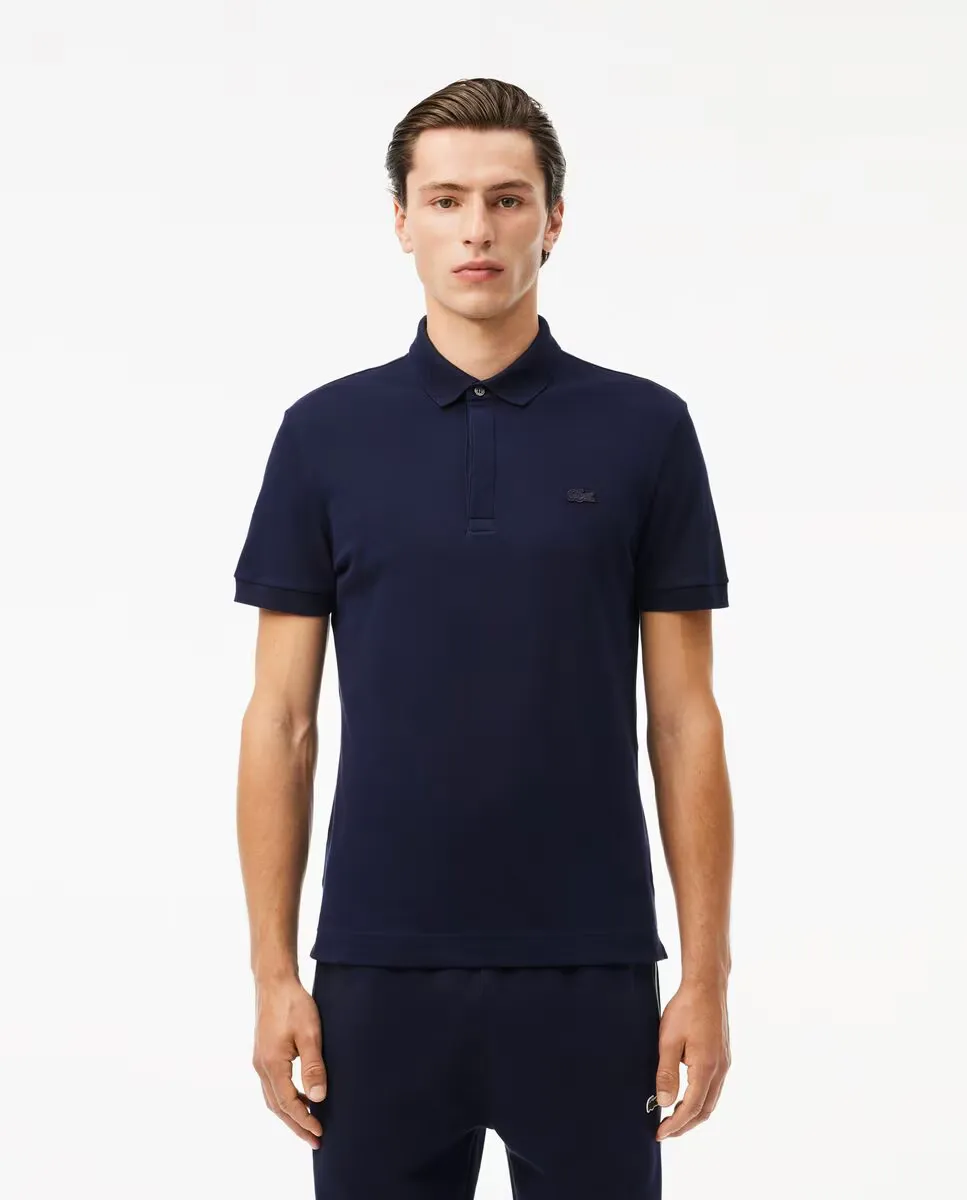 

Мужская поло Smart Paris из эластичного пике с коротким рукавом Lacoste, темно-синий