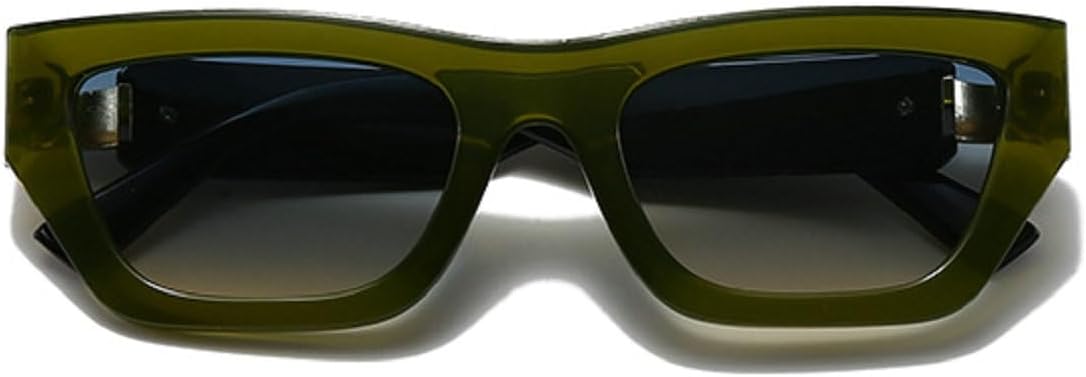 

Винтажные квадратные солнцезащитные очки для женщин и мужчин, роскошные модные прямоугольные солнцезащитные очки для женщин, очки с защитой от ультрафиолета UV400 Melrose, Green