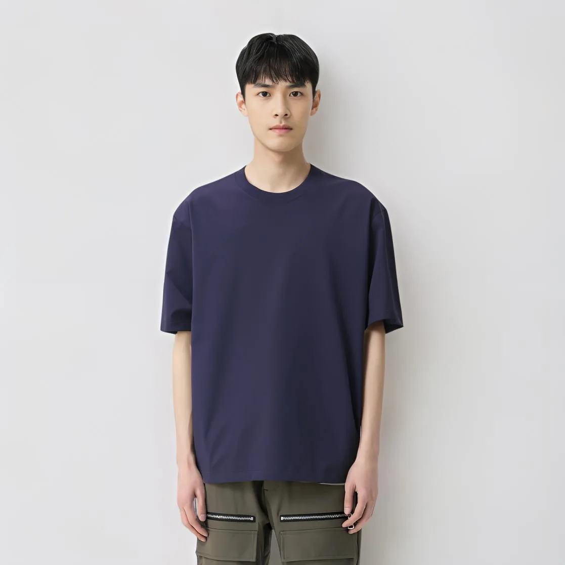 UNIQLO Футболка унисекс navy blue — фото 3