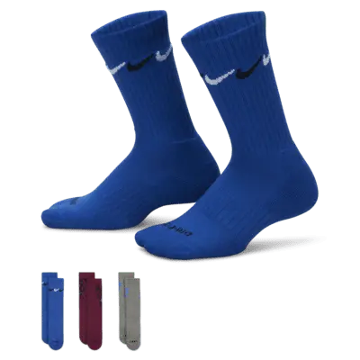 

Носки Nike Graphic Dri-FIT Crew (3 шт), цвет Game Royal