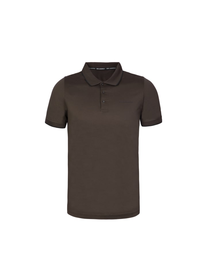 

Karl Lagerfeld Рубашка-поло 745004 темно-коричневого цвета, Коричневый, Karl Lagerfeld Рубашка-поло 745004 темно-коричневого цвета
