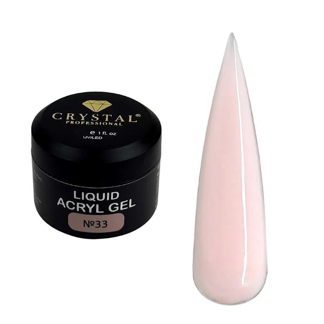 Акрил-гель для наращивания ногтей Crystal Professional 30 мл, бежевый Crystal Professional, Beige 033