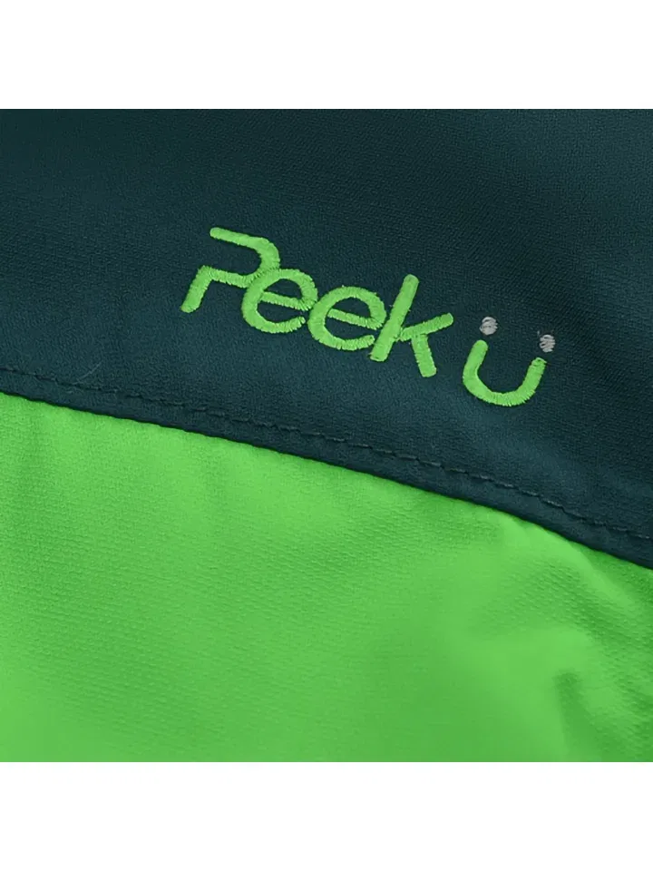 Ски-комбинезон детский Peek U, зеленый/серый — фото 3