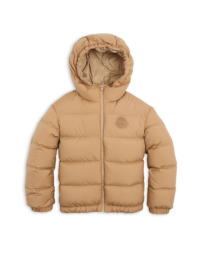 

Куртка-пуховик Claritia для девочек - Big Kid Moncler, коричневый/бежевый