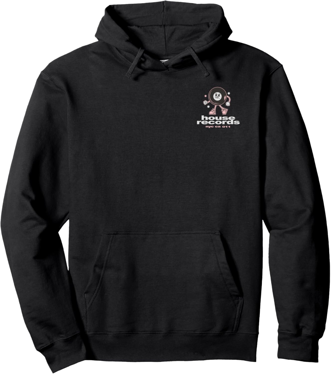 

Худи с клетчатым логотипом от Vintage House Records Trendy Apparel, черный