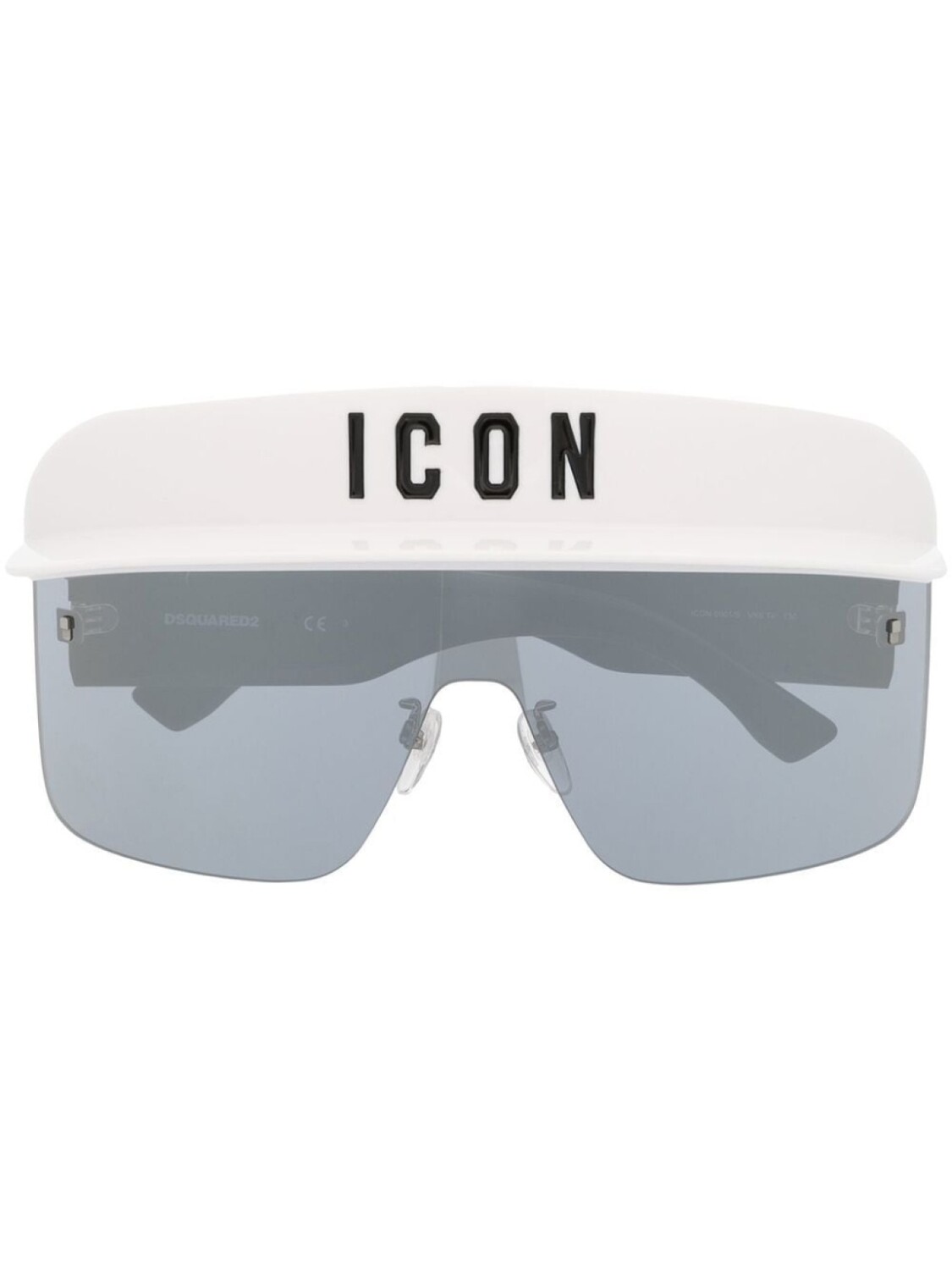 

Dsquared2 Eyewear солнцезащитные очки в массивной оправе с логотипом, белый