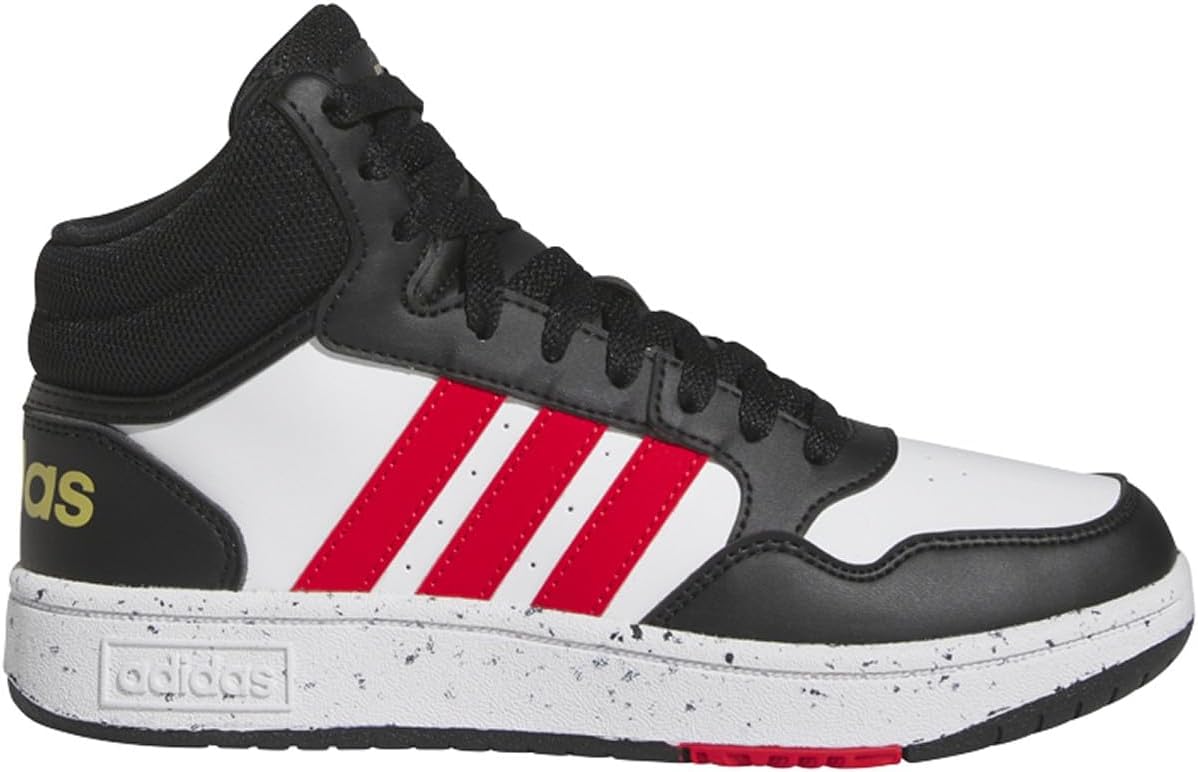 

Детские кроссовки Adidas для девочек, средняя высота, застежка на липучке, белый/черный/красный/ярко-красный