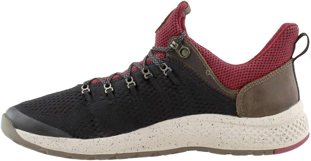 Кроссовки Timberland Flyroam Trail Mixed-Media для мужчин, Black/Burgundy Fabric — фото 4