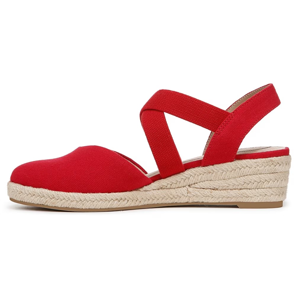 Туфли на танкетке Kimball espadrille от Lifestride, fire red fabric — фото 4