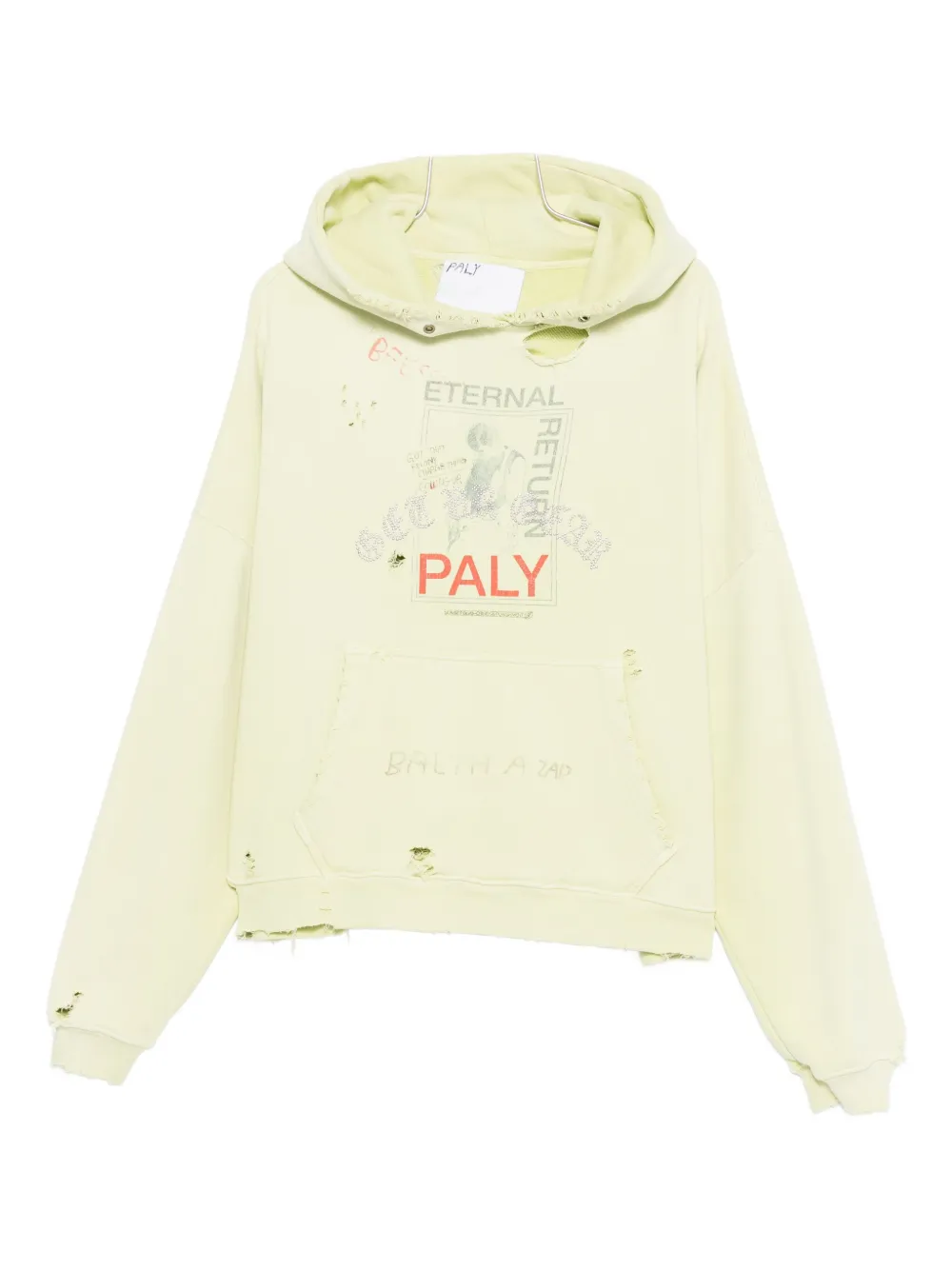 

Худи с эффектом состаренности Paly, зеленый