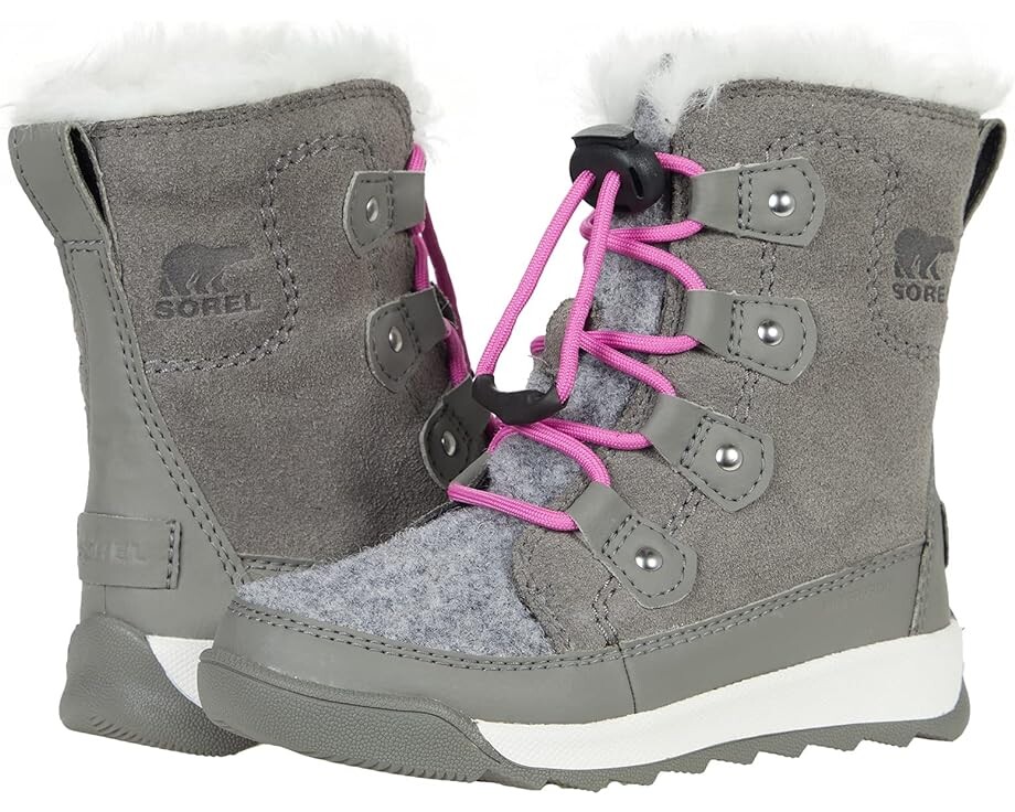 

Ботинки Sorel Whitney II Joan Lace, цвет Quarry/Bright Lavender