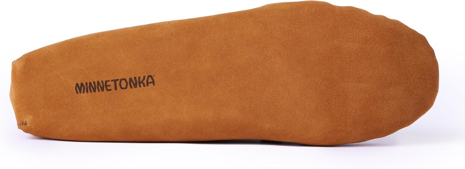 Лоферы Minnetonka Men's Pile Lined Soft Leather Sole Slipper, коричневый — фото 3