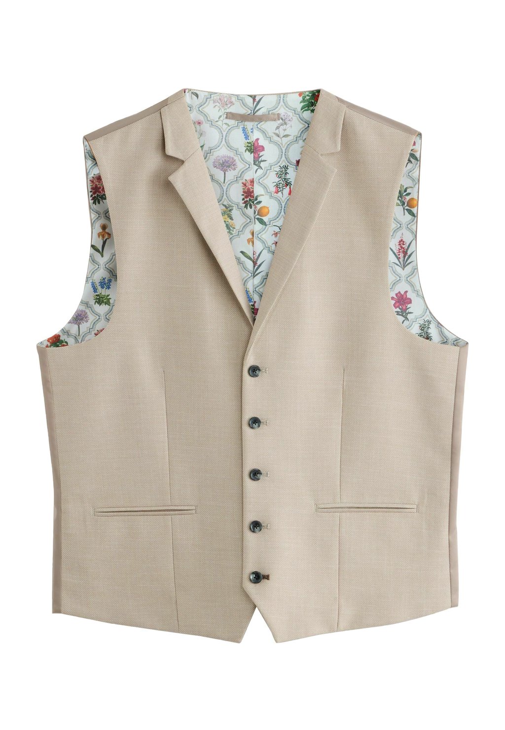 

Жилет TEXTURED - REGULAR FIT - Suit waistcoat Next, бежевый