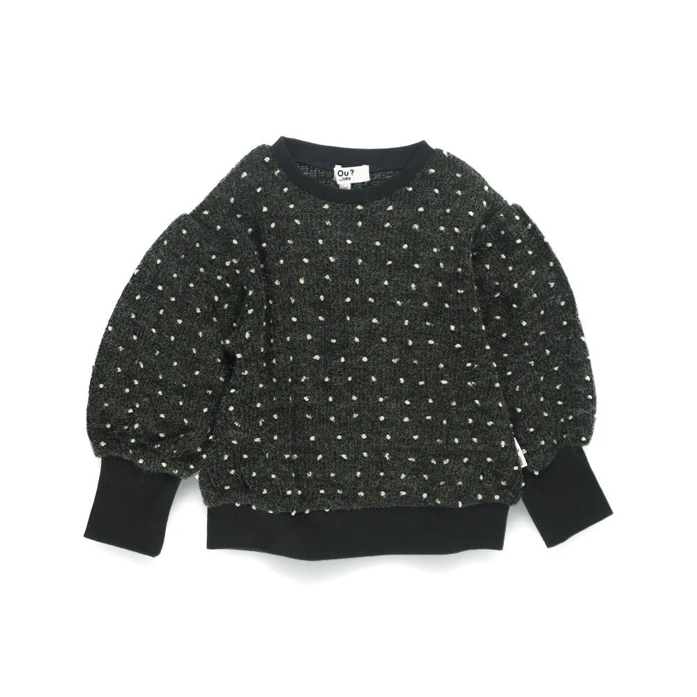 Толстовка с жаккардовым рисунком в горошек Branshes, black — фото 4