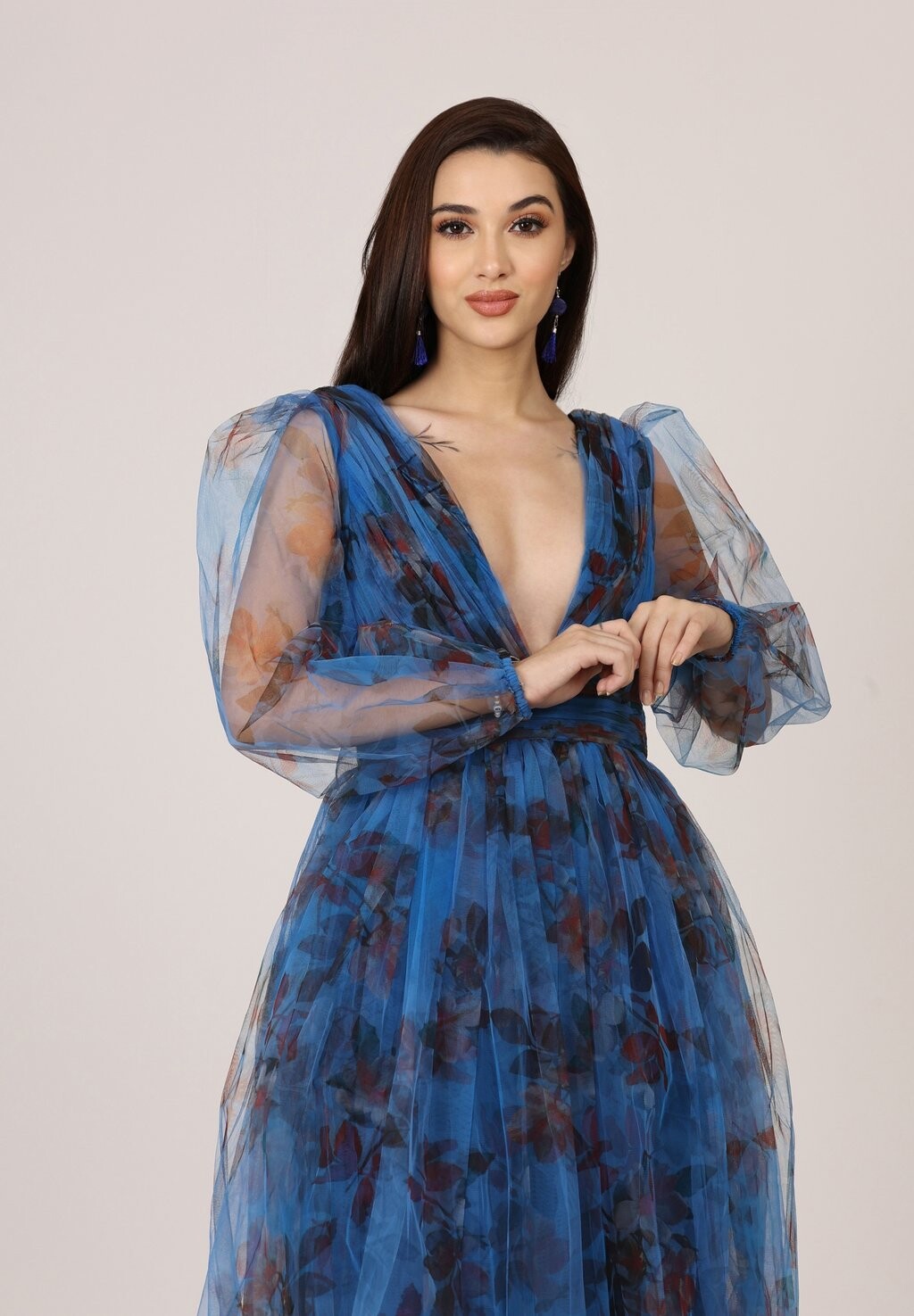 

Одежда для особых случаев QUINCEY MIDI OCCASION Lace & Beads, синий