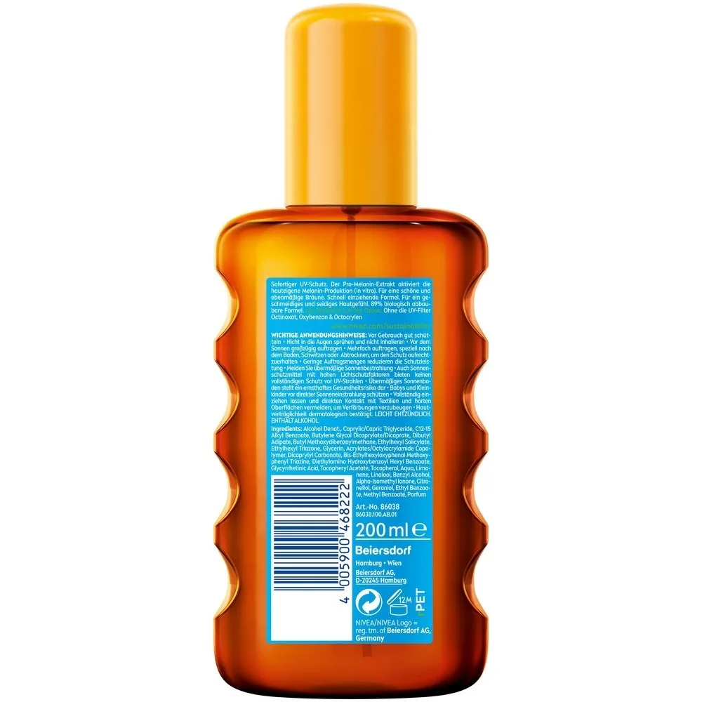 Солнцезащитный крем, солнцезащитное средство и спрей для загара Nivea SPF 30 Nivea, 200 мл — фото 2