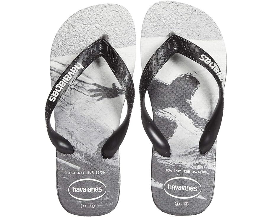 

Сандалии Havaianas Top Photoprint Flip-Flop, цвет Black/White/Black