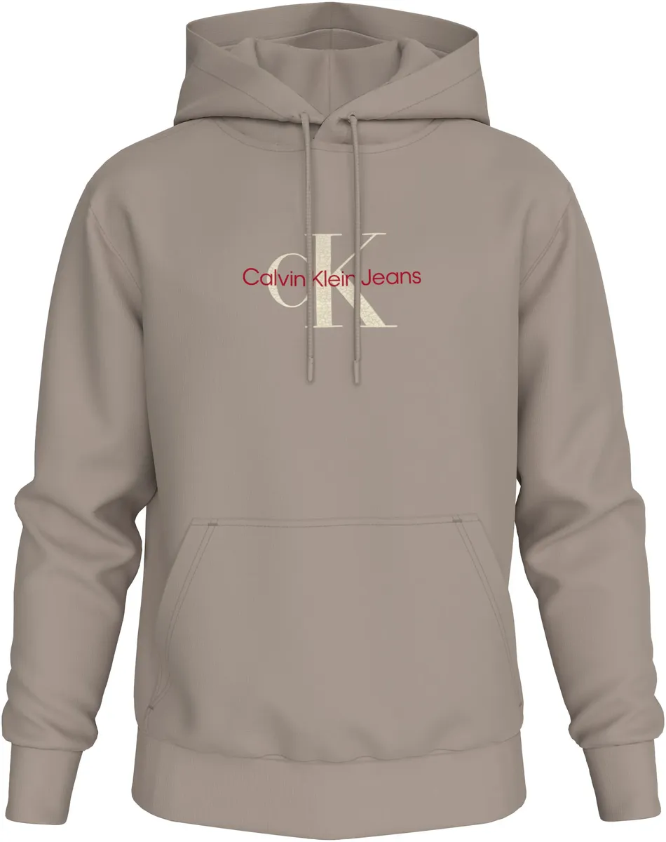 

Толстовка Calvin Klein Jeans "DISTRESSED MONOLOGO HOODIE" с принтом логотипа, цвет Goat