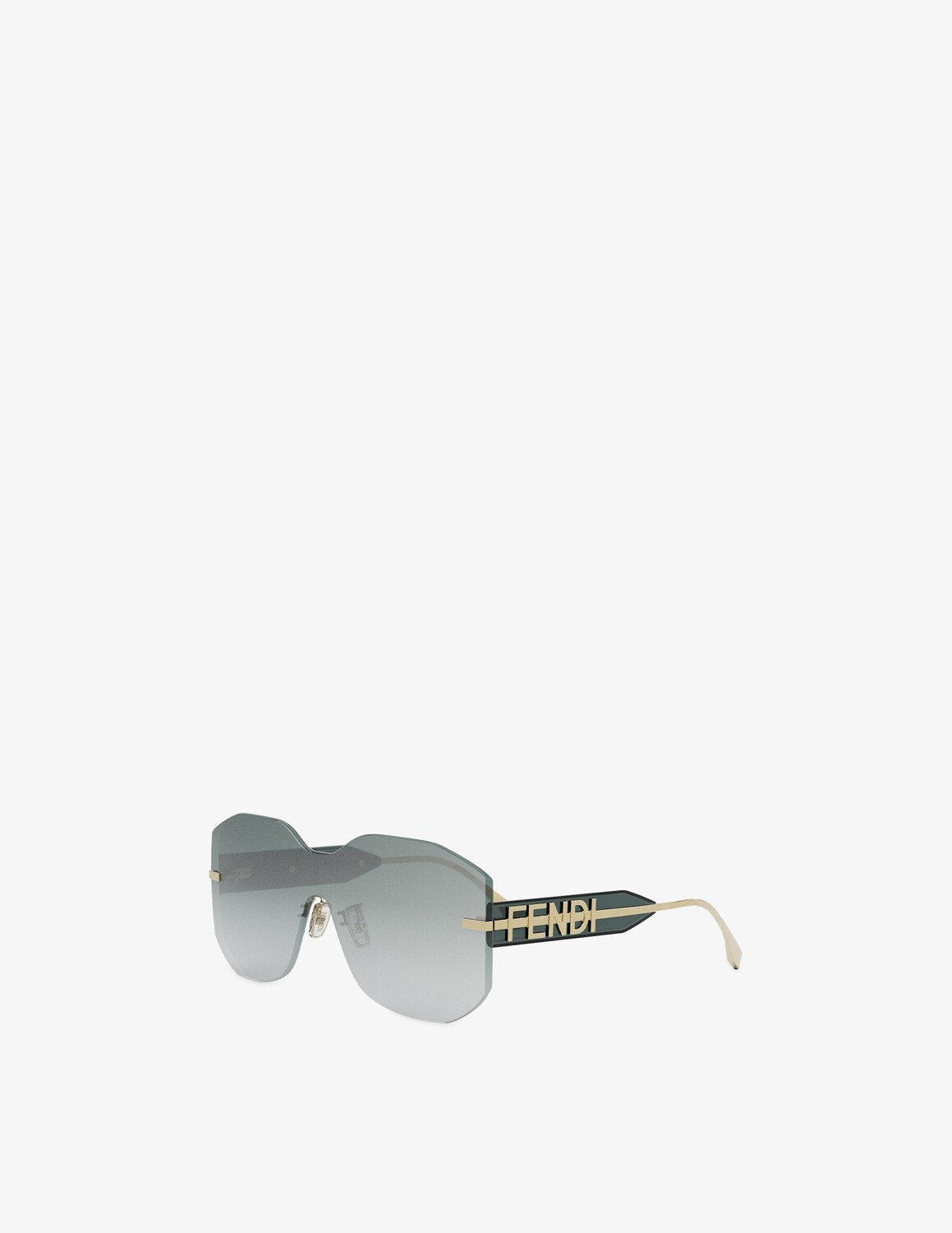 

Солнцезащитные очки FE40067U в квадратной оправе Fendi, цвет Shiny Endura Gold