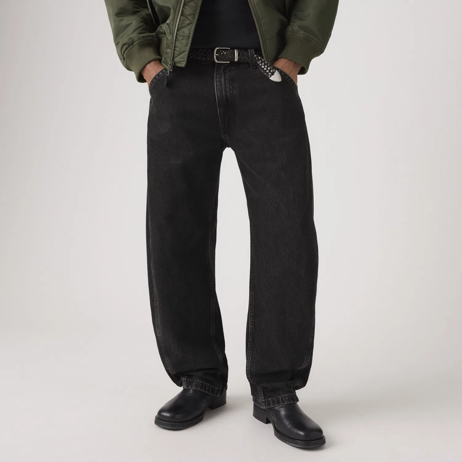 Мужские джинсы Baggy Barrel Levi's, Black — фото 2