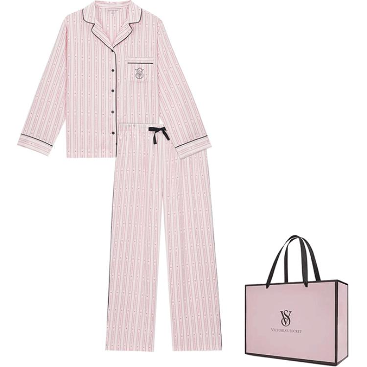 

Пижамный комплект Women's Light Pink Victoria's Secret, Светло-розовый (Базовый комплект)