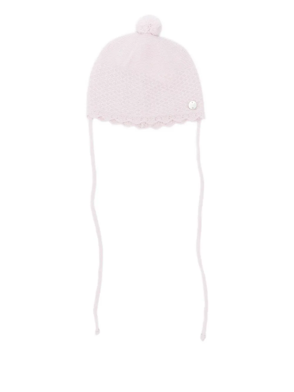 

Шапка с помпоном и фигурным краем Paz Rodriguez, розовый